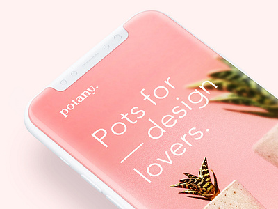 Potany apple brand clean design ios iphone iphonex minimal typography ui