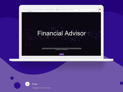 Financial Advisor app design icon illustration landing page logo simplicity tax