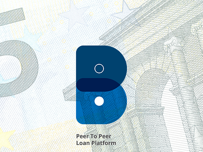 Peer-to-Peer Loan Platform app logo simplicity vector