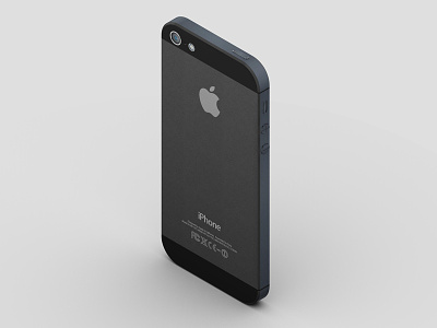 iPhone 5 Render apple debut iphone iphone 5 isometric pro engineer proe render rendering