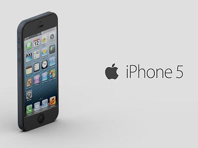 iPhone 5 Render apple iphone iphone 5 isometric pro engineer proe render rendering