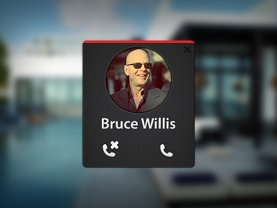 Incoming Call accept bruce call decline incoming mini phone popup reject small widget willis