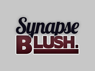 Synapse & Blush Logo Version. 1 1 2 band blush friends hiphop local logo new rap support sydney synapse teens version.