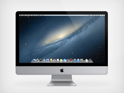 iMac 21.5" Vector 21.5 aluminium apple beautiful computer desktop glossy imac inch mac mountain lion osx perfect photoshop shapes vector
