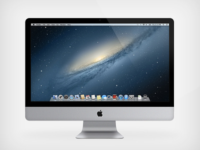 iMac 21.5" Vector 21.5 aluminium apple beautiful computer desktop glossy imac inch mac mountain lion osx perfect photoshop shapes vector