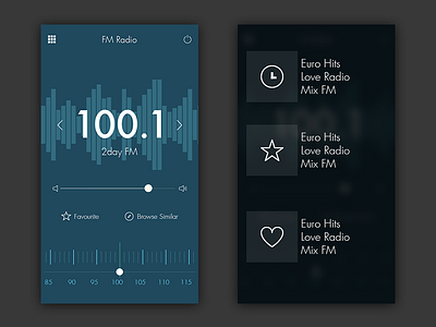 Radio App UI