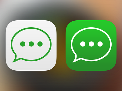 Messages Icon - Light/Dark - app dark icon ios ios7 ipad iphone light messages ui
