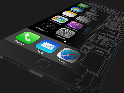 Major Project - Representation apple component detail document internal iphone major orthographic poster project