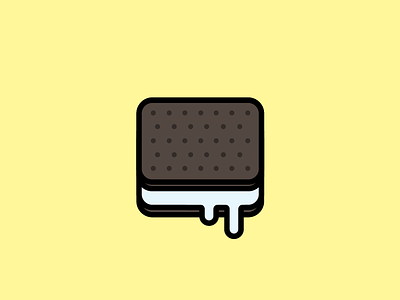 Chocolate Ice Cream Biscuit biscuit chocolate cream delicious dessert food ice illustration vanilla