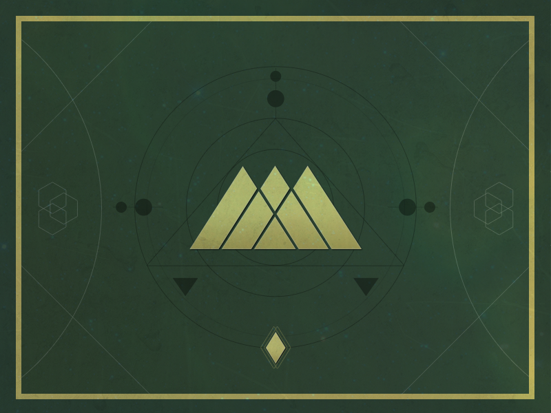 Warlock Destiny Dribbble Symbol Icon Emblem Faction.