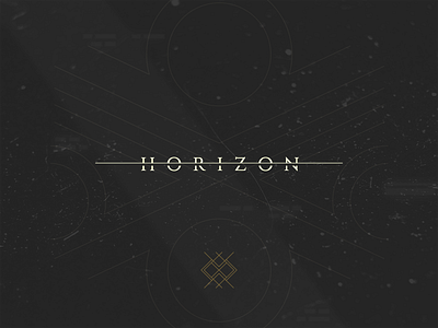 Horizon elegant horizon icon logo mark symbol word