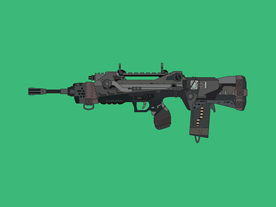 FFAR black drop fear illustration market ops quickdraw sketch supply suppressed variant weapon