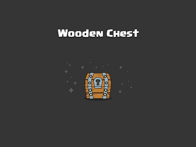 Clash Royale: Wooden Chest box chest clash crate game icon illustration iphone royale wooden