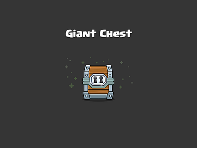 Clash Royale: Giant Chest box chest clash crate game giant gold icon illustration iphone magical royale
