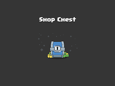 Clash Royale: Shop Chest box chest clash crate game gold icon illustration iphone magical royale shop