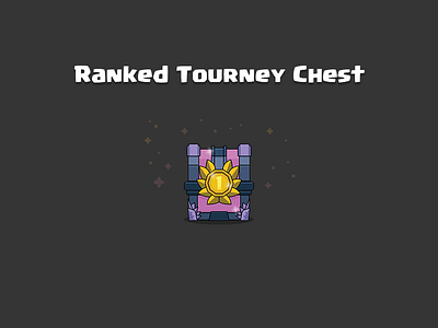 Clash Royale: Ranked Tourney Chest box chest clash crate game gold icon illustration iphone magical royale tourney ranked