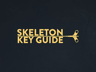 Destiny: Skeleton Key Guide blue destiny key logo skeleton title word yellow