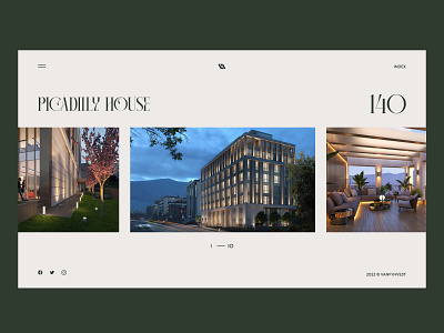Picadilly House branding ui ux web