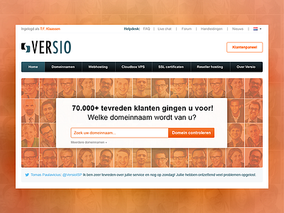 A complete design overhaul of versio.nl