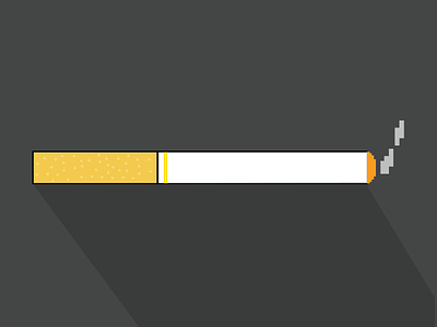 pixel cigarette cigarette feg icon logo smoke vector