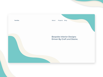 Familiar clean concept creative curve layout minimal portfolio simple typography uidesign