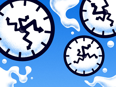 Clocks, Cloud, and Blue Sky affinity designer blue blue and white branding clock cloud color dribbble gradient grain graphic design illustration illustrations simple sky vector vector art vector illustration vectors