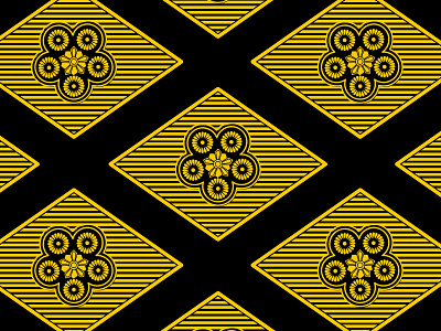 Royal Pattern Design affinity designer black and yellow branding color graphic design illustration pattern pattern art pattern design vector vector art yellow