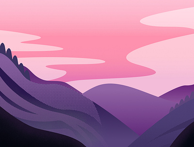 Guilin Sunrise Landscape affinity designer china color forest graphic design guilin illustration landscape mountain sunrise vector vector art vector illustration