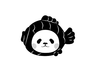 Planet Bear BLK affinity designer avatar black white character character design graphic design illustration panda vector vector art vector illustration