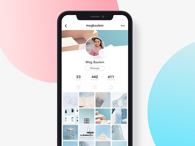 Instagram redesign application branding color design feed instagram minimalism mobile photos ui ux