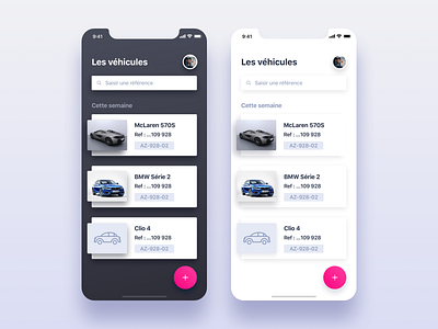 Redesign : dark vs light app application automotive branding design minimalism photos ui ux