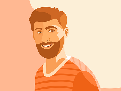 Happy face color design eyes face guy illustration man sketch vector