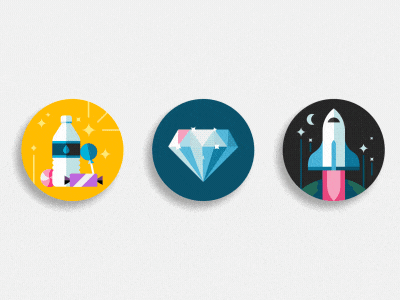 Uber: Compliments - Animated animation badges compliments motion design product design stickers