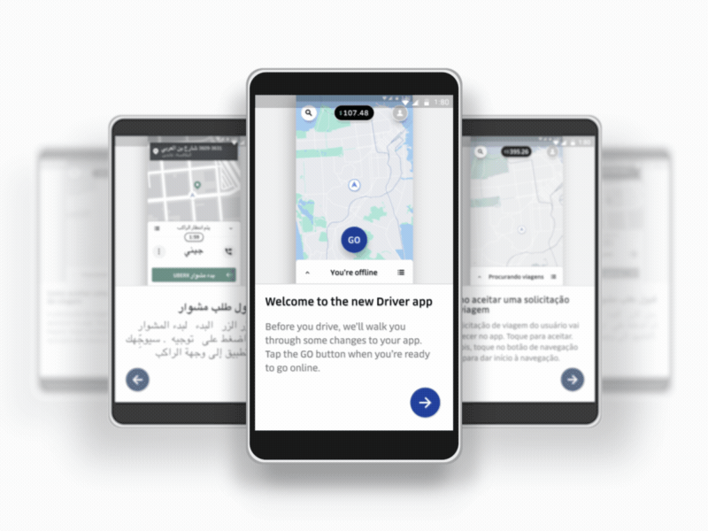 Uber: Driver App - Education animation design product design tutorials uber vector animation