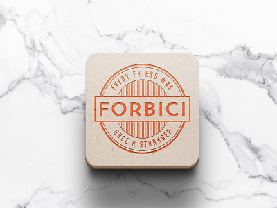 Forbici Coaster coaster design logo restaurant branding