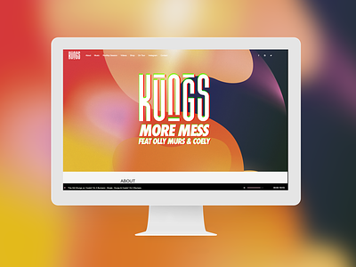 Kungs - Artist's website design dj french kungs music singer ui ux wordpress