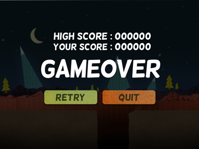 Game Over Screen app apple color design game ios iphone texture