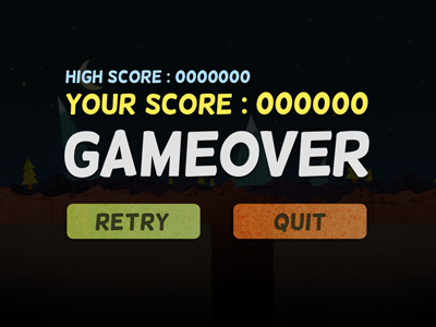 Game Over Screen Part Two! app apple color design game ios iphone texture