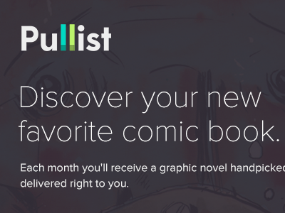 Pullist Coming Soon Web comics minimal purple sign up type typography ui web