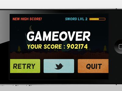 Game Over Update app apple color design game ios iphone texture