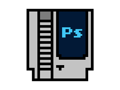 Adobe CC Photoshop Icon 8bit adobe icon nintendo photoshop pixel rebound