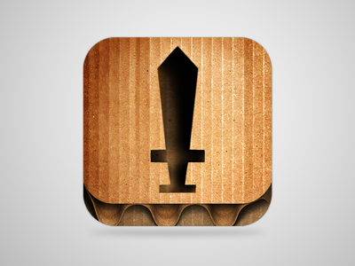 Papercut icon app icon iphone paper texture