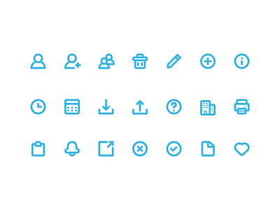 System Icons by Vincent Iadevaia for Justworks on Dribbble