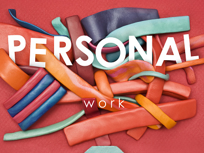 Poster: personal work vs. commissioned work meetup plasticine poster