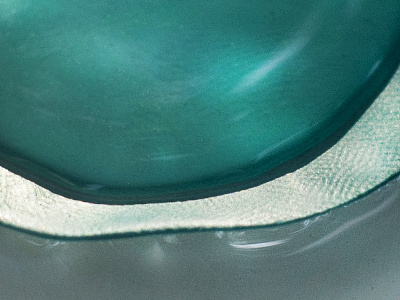 Turquoise blue: experiment with plasticine and water plasticine plastillustration