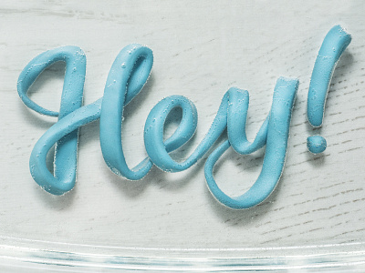 hey! lettering letters plasticine plastilligraphy tactile typography