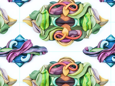 Promo pattern abstract color experiment illustration modelling clay modelling clay pattern placticine plasticine plastillustration plastilustration symmetry