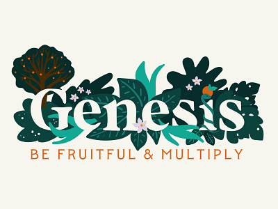 Genesis: Sermon Illustration bible digital illustration genesis graphic design illustration typography