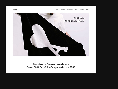 Fashion Webshop brand clean clothing fashion gif layout shop typography webshop white space