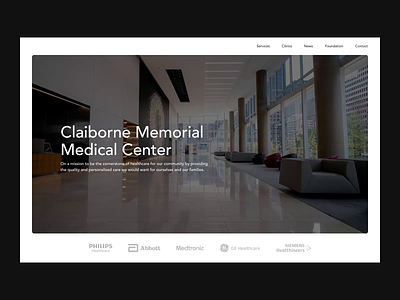 Medical article clinic doctor editorial gif grid health healthcare hospital layout medical medical center medical facility medicine neuroscience neurotech nursing home ui website white space